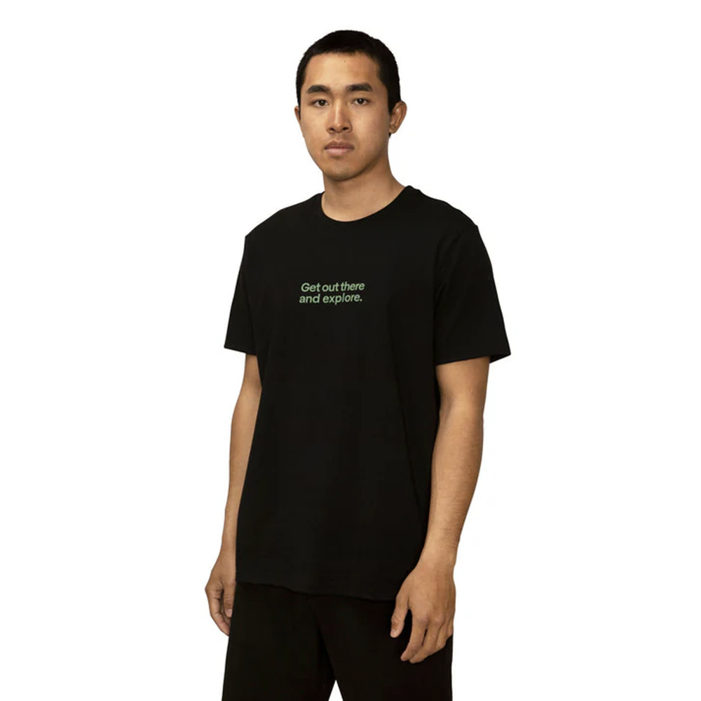 NEW! Florence Marine X Mens Medium GOTAE Organic Black Short Sleeve T-Shirt M9-3